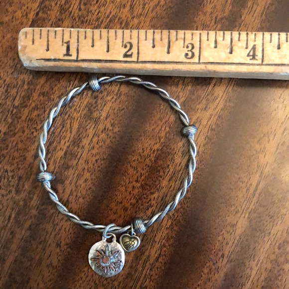 Brighton Live your Dreams and Happiness will Follow bangle bracelet - Picture 7 of 8